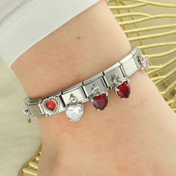 Nomination Link 925 Silver – Charms Serce z czerwoną cyrkonią 33181213 (1).jpg